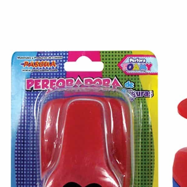 PERFORADORA 1 ORIF. PFOAMY FIG. CORAZON PASCUA PZA